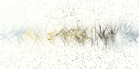 particulate matter created from image of fungus