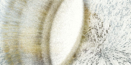 particulate matter created from image of fungus
