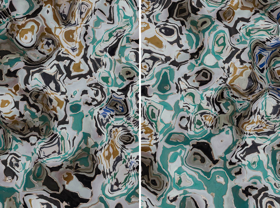 Tilework viewed smoothly from many vantages at once.